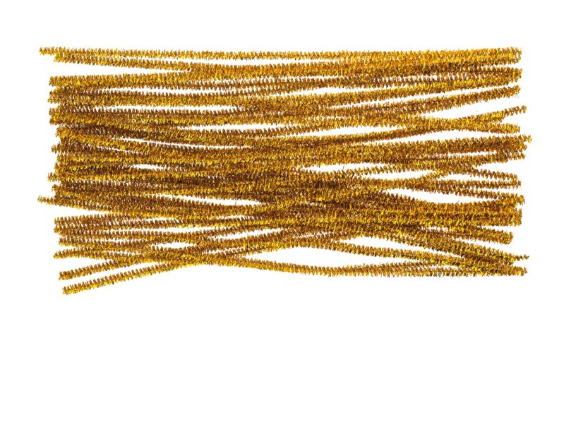 Druciki kreatywne złote metaliczne 30cm (40szt.) DR15 Brewis